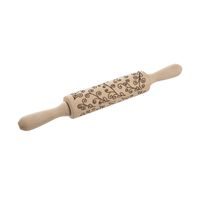 WOODEN ROLLING PIN WITH A 16 CM PATTERN
