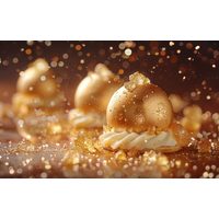 GOLD DECORATIVE SUGAR CRYSTAL - 1,8 KG