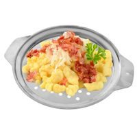 NOODLE STRAINER STAINLESS STEEL + PLASTIC SCRAPER