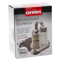 SEASONING SET GLASS/STAINLESS STEEL