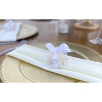 PRŮHLEDNÁ KRABIČKA NA MAKRONKU, PRALINKY, MINIDONUT - 10 KS