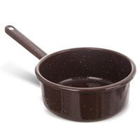 ENAMELED SAUCEPAN BROWN 0.9 L