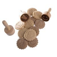 DŘEVĚNÉ RAZÍTKO NA TĚSTO, SUŠENKY A COOKIES - SMAJLÍK