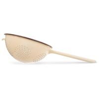 ENAMELED COLANDER 22 CM BROWN