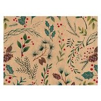 CHRISTMAS WRAPPING PAPER ROLL 200X70 KRAFT MIX NO.4 5811810