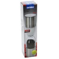 DUO STAINLESS STEEL/PLASTIC SALT AND PEPPER GRINDER