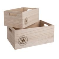 HOME MADE WOODEN BOX 31X21X13 CM