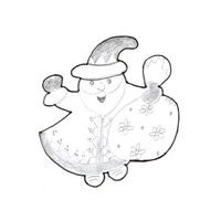 SANTA CLAUS COOKIE CUTTER WITH GIFT BAG