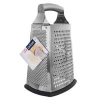 STAINLESS STEEL AND RUBBER 4-SIDED GRATER