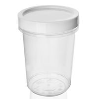 WHITE PLASTIC CONTAINER 0.5 L
