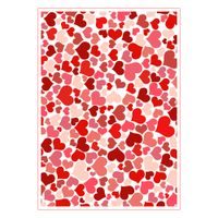 EDIBLE PAPER HEARTS - A4