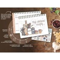 ZÁPISNÍK - KNIHA NA RECEPTY 80 STRÁNEK NA ŠÍŘKU - 220 X 158 MM