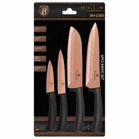 4-PIECE NON-STICK TITANIUM COATED KNIFE SET ROSE GOLD