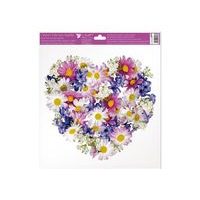 WINDOW FILM 6865 FLORAL HEART 30X33.5 CM