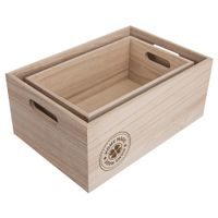 HOME MADE WOODEN BOX 31X21X13 CM