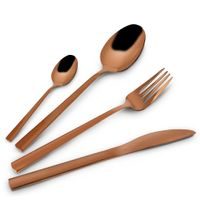 COPPER 24-PIECE CUTLERY SET