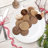 DŘEVĚNÉ RAZÍTKO NA TĚSTO, SUŠENKY A COOKIES - SMAJLÍK