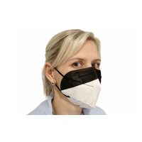 RESPIRAČNÍ OCHRANNÁ MASKA KN95 - ČERNO-BÍLÁ