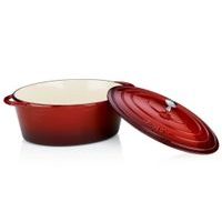 CAST IRON ROASTING PAN WITH LID CALIDO 35 X 28.5 CM