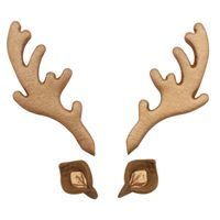 CHRISTMAS CUPCAKE DECORATING SET - REINDEER (SET OF 6)
