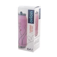 HEART AND TREE DESIGN PINK THERMOS CAN 0.4 L