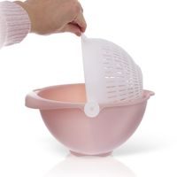 ROTATING PLASTIC STRAINER/BOWL, DIAMETER 25 CM