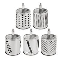 STAINLESS STEEL GRATER + 5 ATTACHMENTS