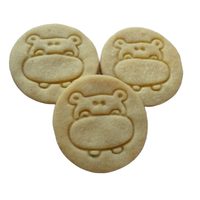 PLASTIC 3D COOKIE CUTTER HIPPO - 5 CM