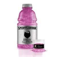 EDIBLE BEVERAGE GLITTER - PINK - PINK BREW GLITTER® - 4 G