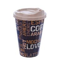 PLASTIC COFFEE CUP WITH LID 0.45 L