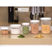 PLASTIC CONTAINER WHITE 0.56 L