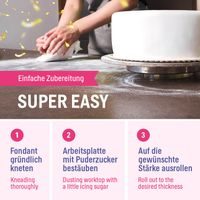 FEKETE FONDANT - 200 G