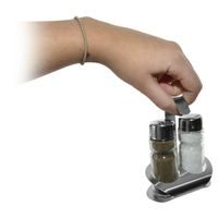 SEASONING SET GLASS/STAINLESS STEEL