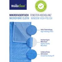 BLUE MICROFIBER CLOTHS - SET OF 3