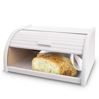 BREAD BOX WOOD 39X28X18 CM WHITELINE WHITE