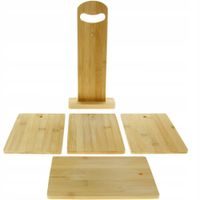 HIT CUTTING BOARD SET WITH STAND, 5 PIECES HT-24501082