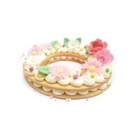 TORTAFORMA VIRÁGMINTÁS TORTÁKHOZ - SZÍV ÉS KOSZORÚ