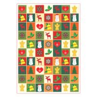 EDIBLE WAFER PAPER WITH CHRISTMAS DESIGN