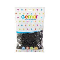 BALLOONS 100 PCS BLACK 26 CM PASTEL