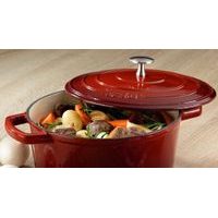 CALIDO CAST IRON ROASTING DISH WITH LID, 24 CM