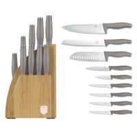 BERLINGERHAUS SADA NOŽOV SO STOJANOM BAMBOO 10 KS TAUPE COLLECTION BH-3122