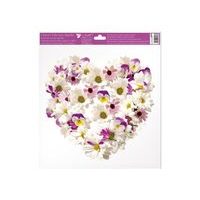 WINDOW FILM 6865 FLORAL HEART 30X33.5 CM