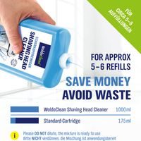 BRAUN COMPATIBLE SHAVER CLEANING SOLUTION 750 ML