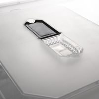 LOW RECTANGULAR PLASTIC STORAGE BOX WITH WHEELS 55 L