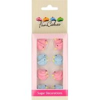 CUKROVÁ DEKORACE ZAMILOVANÍ PTÁČCI 16 KS