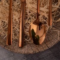 COPPER 24-PIECE CUTLERY SET