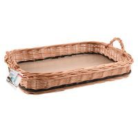WICKER TRAY WITH HANDLES 46X31 CM