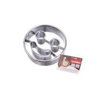 SMILEY MOSOLYGÓS ROZSDAMENTES KISZÚRÓ FORMA