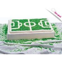 CAKE TIN FOOTBALL PITCH 3D