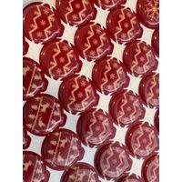 CHOCOLATE DECORATION - RED FLASKS 63 PCS